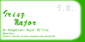 irisz major business card